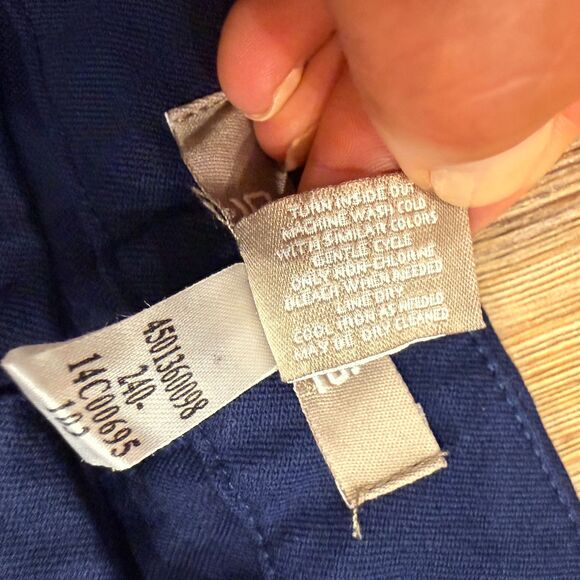 Chico's So Slimming Navy Blue Straight Leg Ankle Pants Size 12 (Chico 2) - Picture 7 of 8